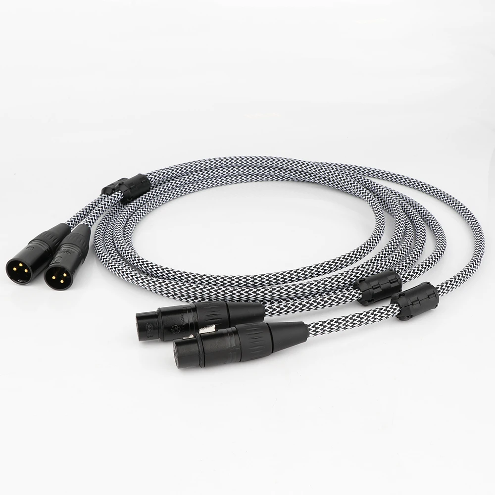 

Preffair X401 OFC Copper Audio Balance Interconnect Cable with Gold Plated XLR Plug Connector HIFI Audio XLR Plug Cable