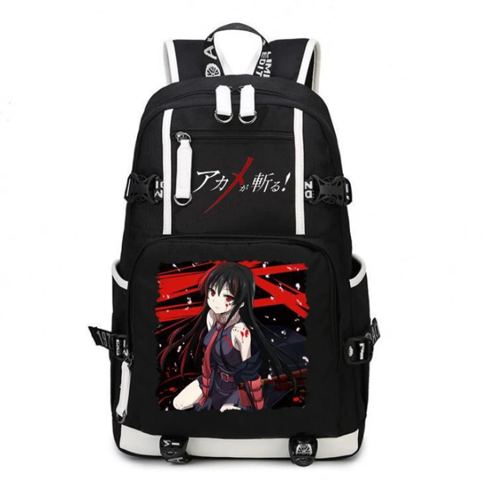 Unisex Anime Akame ga KILL! Tatsumi Mine Lubbock Travel Rucksack Casual Schoolbag Student Backpacks