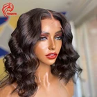Парики Hesperis для женщин, человеческие волосы с 180 густями, бразильские волосы Remy, 13x6