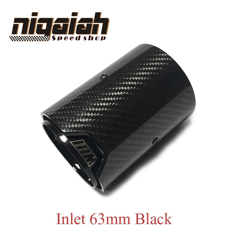 Inlet 63mm Clamp 70 мм углеродного волокна цвет синий, черный; большие размеры выхлопные трубы M Производительность глушитель выхлопной трубы для M2 F87 M3 F80 M4 F82 F83 M5 F10 m6 F12 F13 - Цвет: Inlet 63mm Clamp