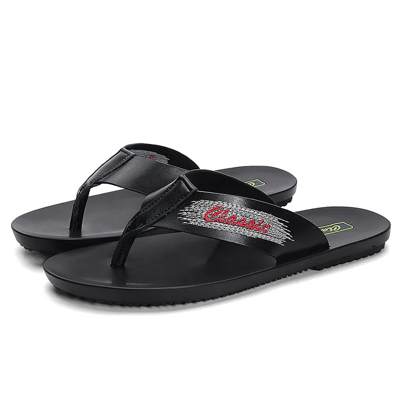 

2021 summer new flip-flops men's beach breathable sandals fashion casual slippers outdoor trend.