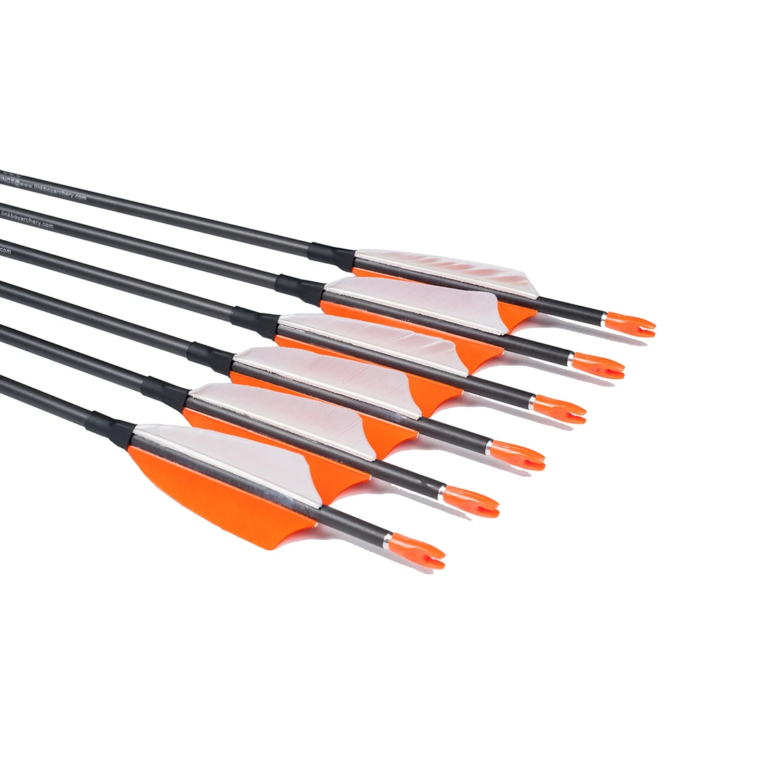 6 шт. Linkboy стрельба из лука ID4.2mm SP400 1000 чистый углерод стрелки 3 дюймов Турция перо
