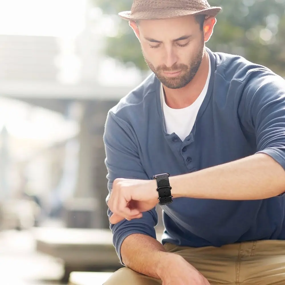Лидер продаж нейлоновый ремешок для часов для Apple Watch Series 5 4 40 мм 44 мягкие спортивные нейлоновый браслет 38 мм/42 мм, ремешок для наручных часов iwatch 1/2/3
