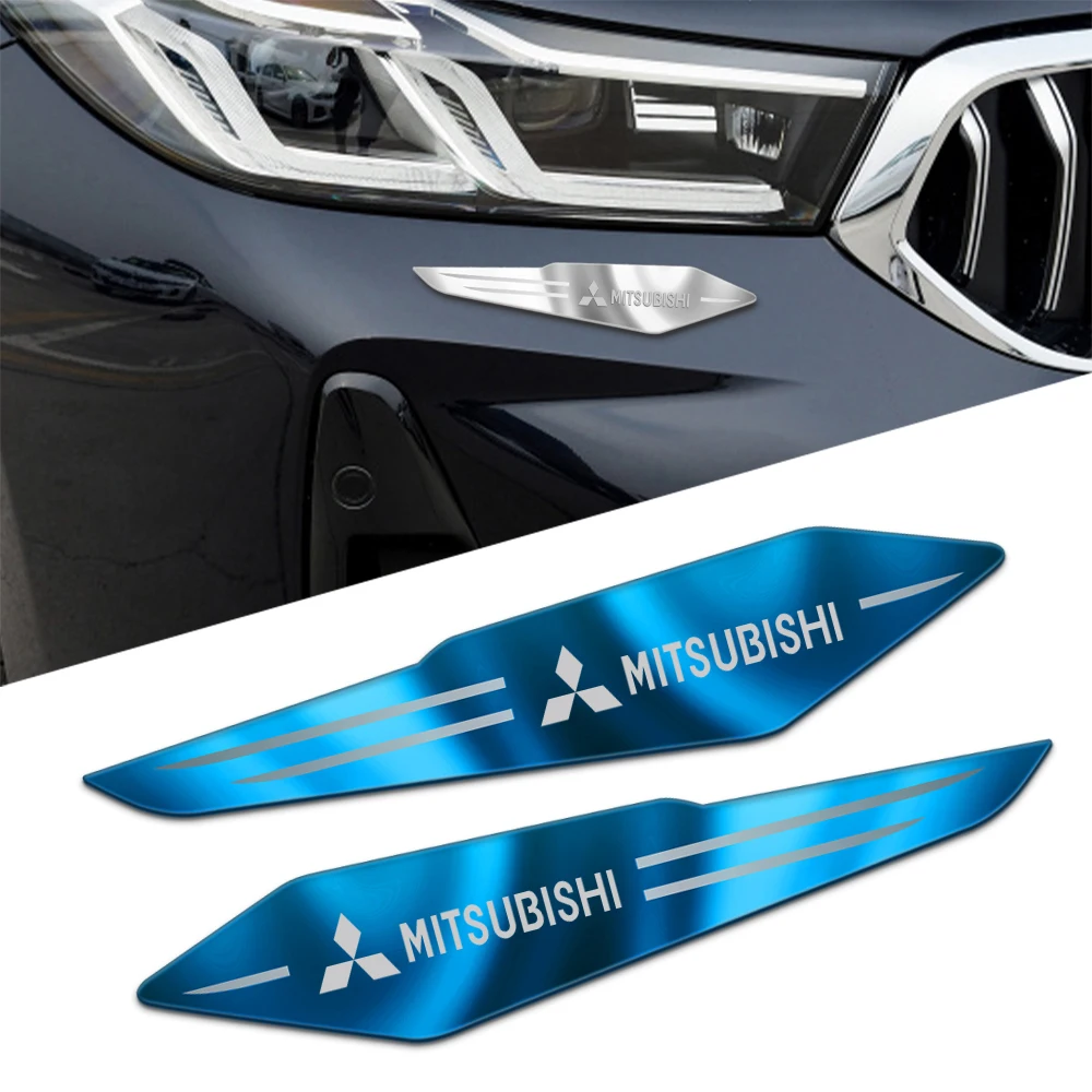 2 шт. металлические светоотражающие наклейки для Mitsubishi Lancer Ralliart 10 3 9 EX Outlander ASX