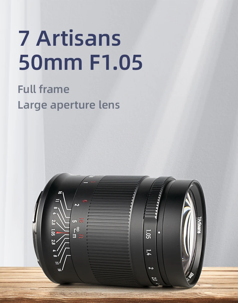 7artisans 50 мм F1.05 Полнокадровый портретный объектив с большой диафрагмой для Leica T TL