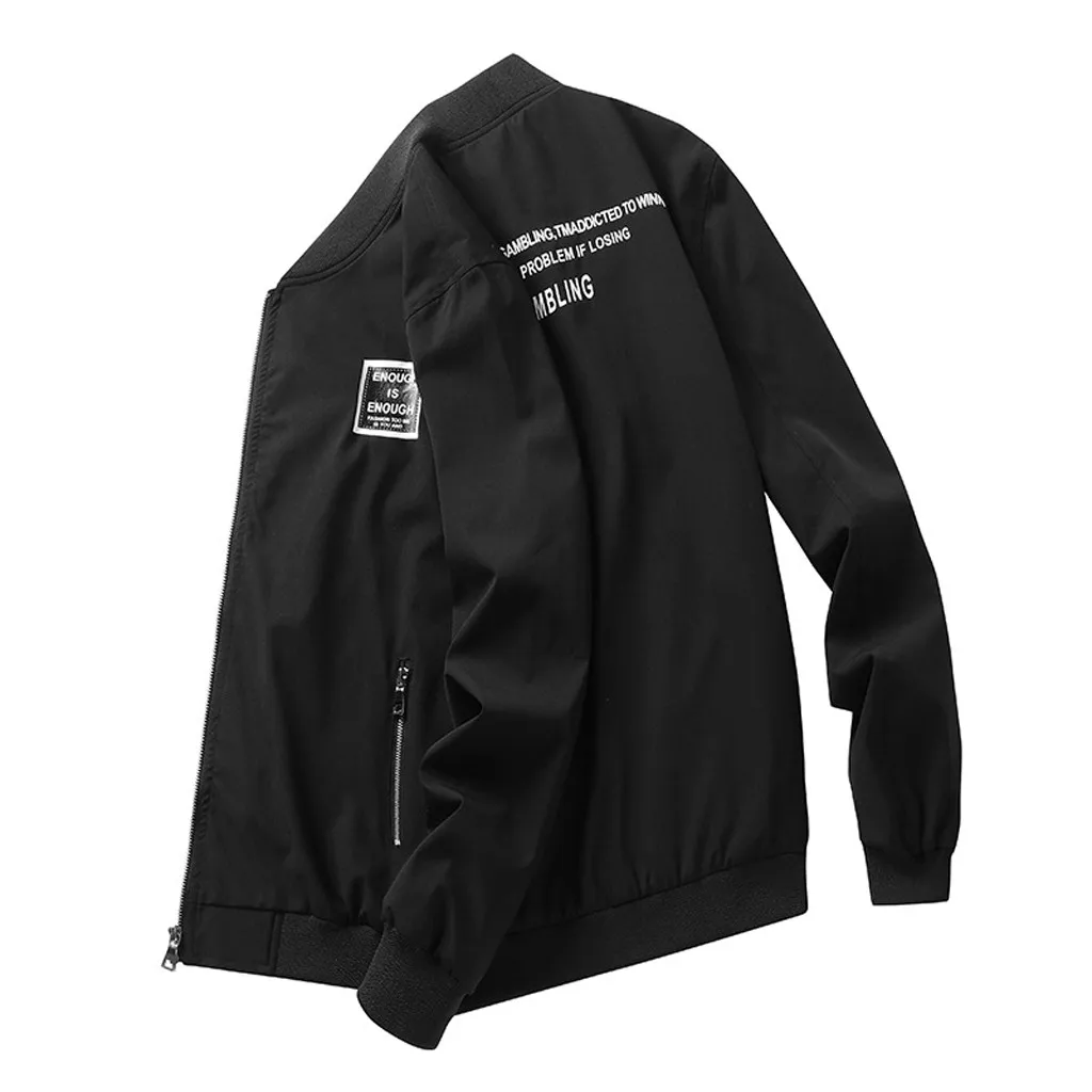 SAGACE мужская куртка-бомбер однотонная Молодежная тонкая Водонепроницаемая