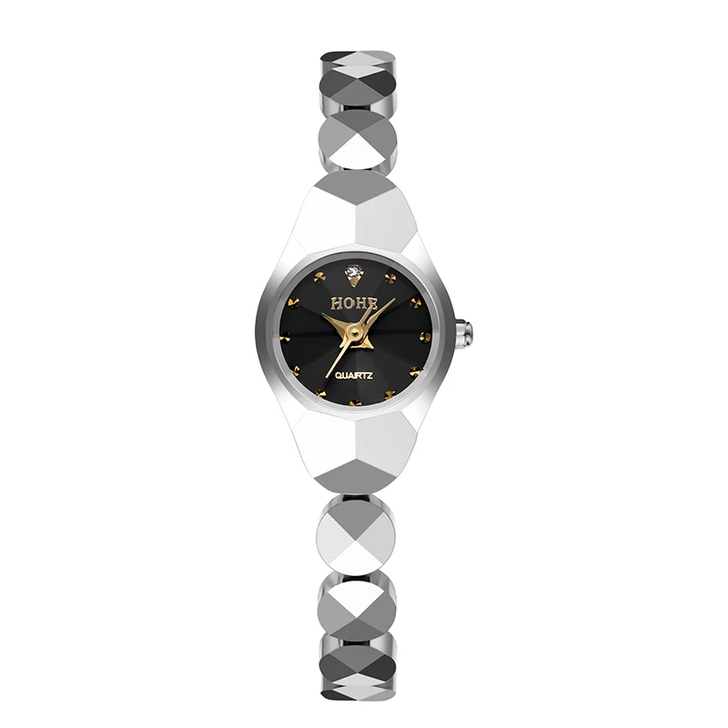 Women's new fashion leisure waterproof Bracelet Watch trend quartz watch tungsten steel oval dial women's Watch