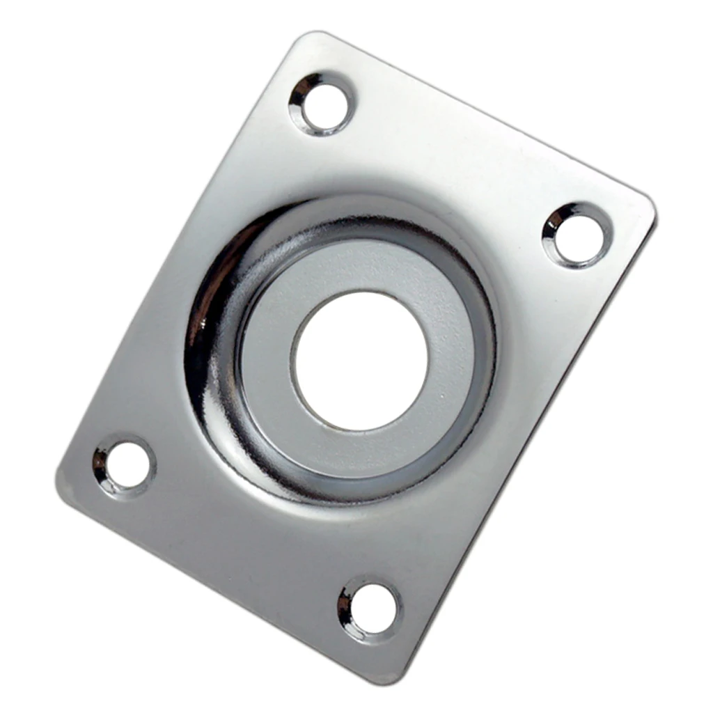 3 pcs Universal Electric Guitar Jack Base Output Socket Plate Rectangle Parts for Most Common | Спорт и развлечения