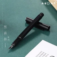 black metal fountain pen titanium black 0 5 nib high quality excellent writing gifts for business office supplies