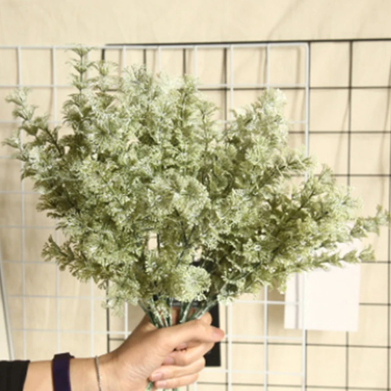 Искусственные цветы Шелковые ягнята уха лист спрей зелень домашний декор