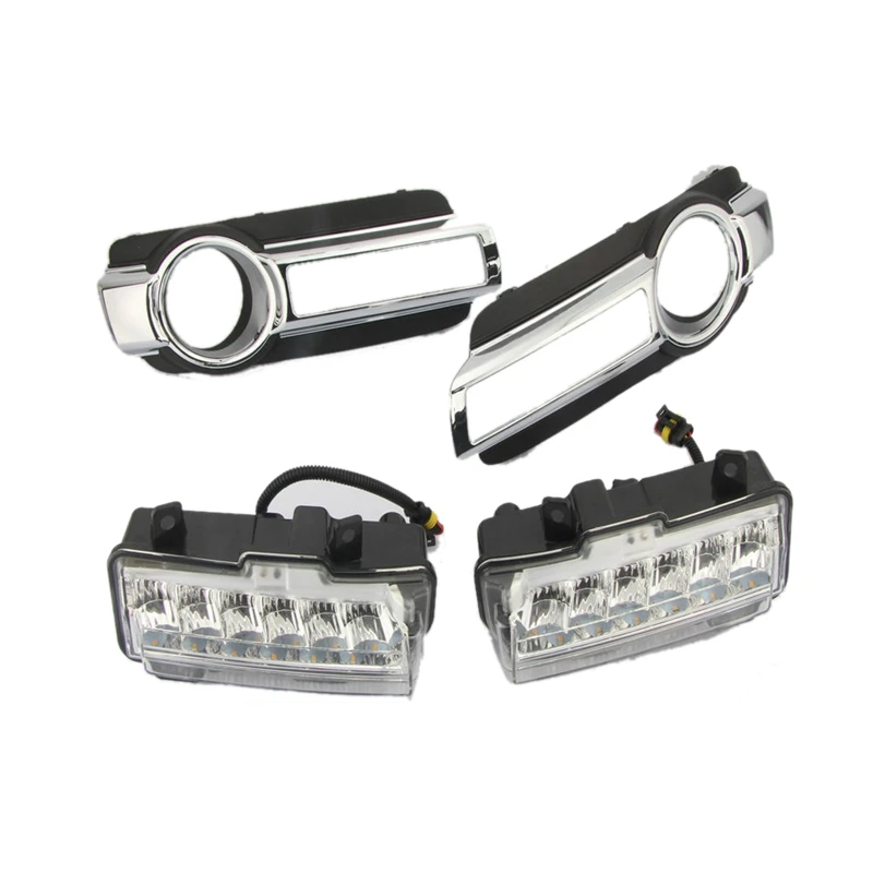 

Car LED Daytime Running Lights with Bezel for Mitsubishi Pajero V93 V97 2015-2019