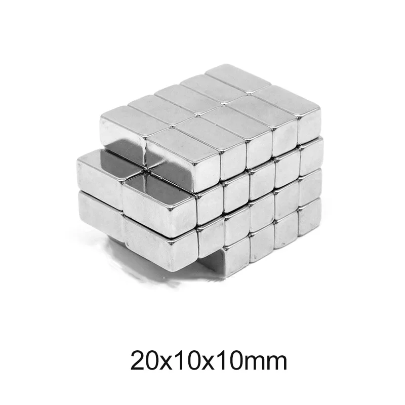 1 ~ 60 шт. 20x10x10 мм супер кубовидный Блок N35 Магнит неодимовый магнитный 20 * 10 NdFeB