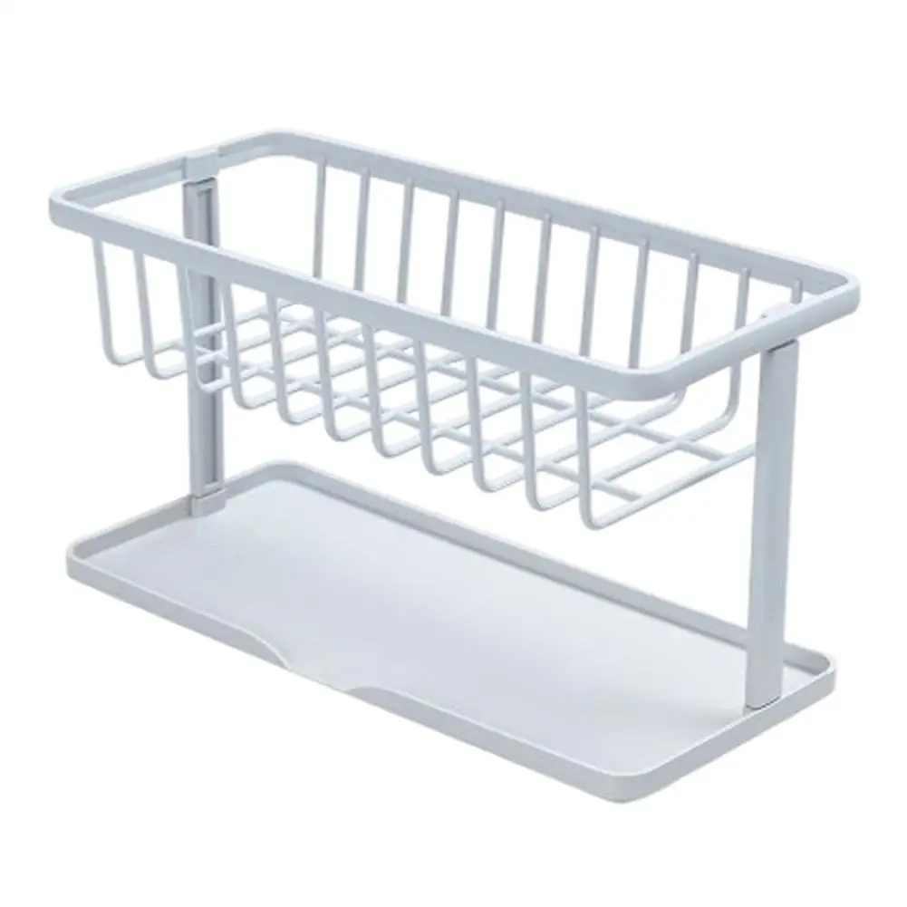 

Держатель губки для посуды, противоскользящий держатель для кисточки, полый губчатый сливной стеллаж со съемным лотком для кухонной и ванн...