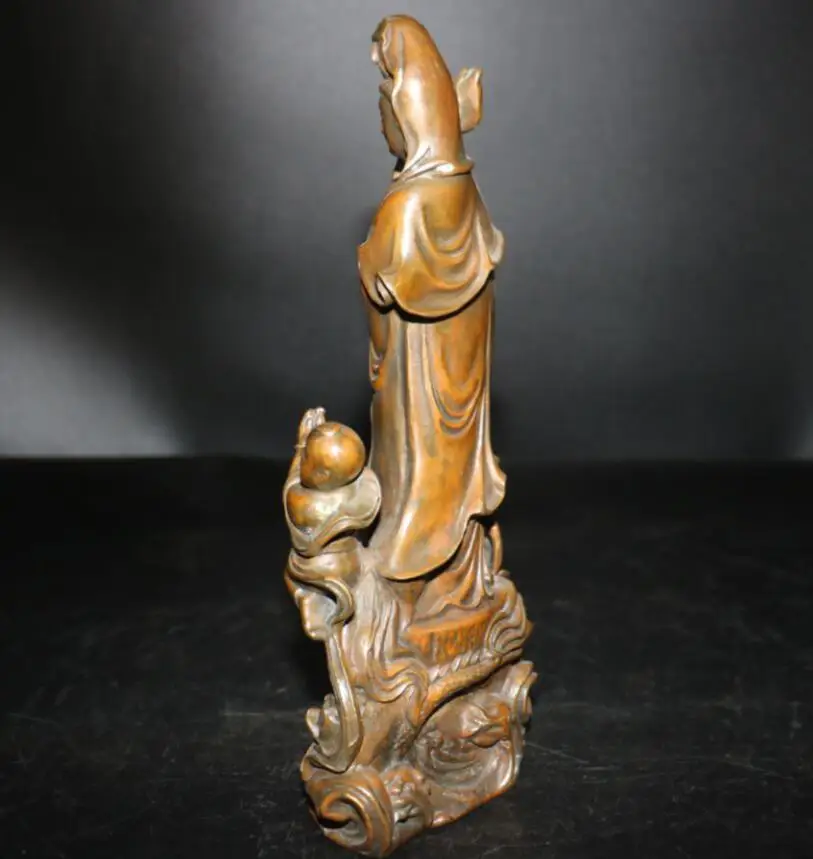 Китай (материк) Латунь Мальчик богини милости ремесла статуя