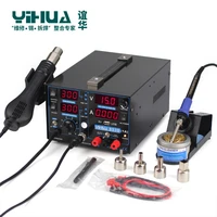high power usb soldering station with power supply soldering station hot air for welding yihua 853d 1a