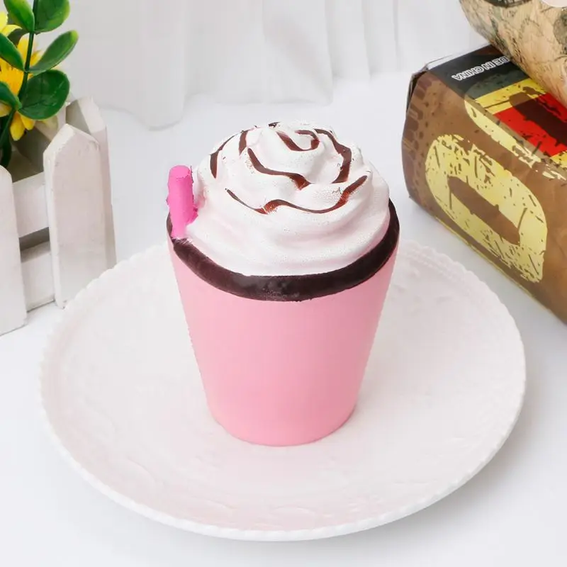 

11CM Coffee Cup With Straw Squishy toys Kawaii Scent Slow Rising Squeeze Doll