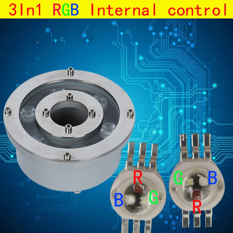Водонепроницаемый подводный светильник для бассейна 24 вт светодиодный Ip68 18