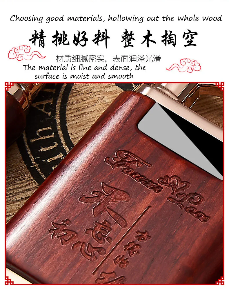 Перезаряжаемая Зажигалка из сандалового дерева с двойной дугой USB Электронная