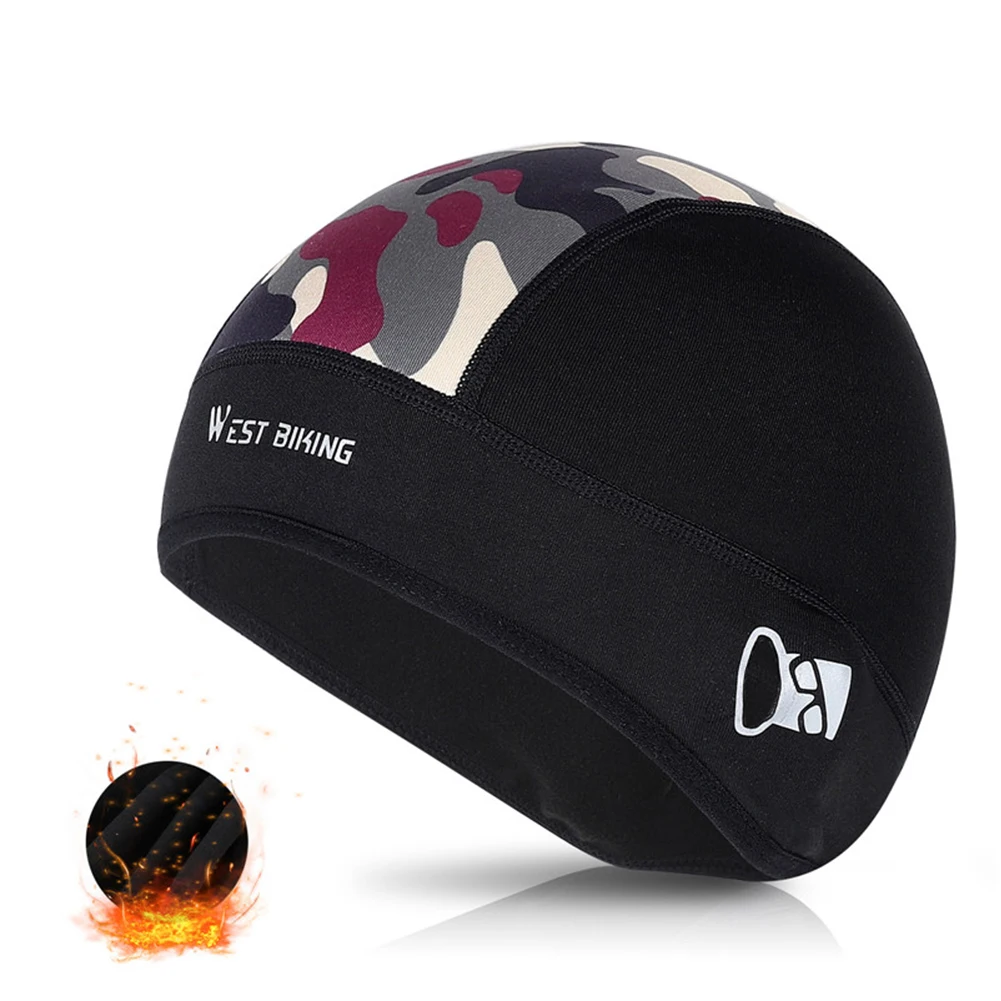 

Cycling Cap Helmet Liner Winter Cycling Skull Cap Warm Fleece Thermal Hat Riding Accessories For Outdoor Sports Women Men