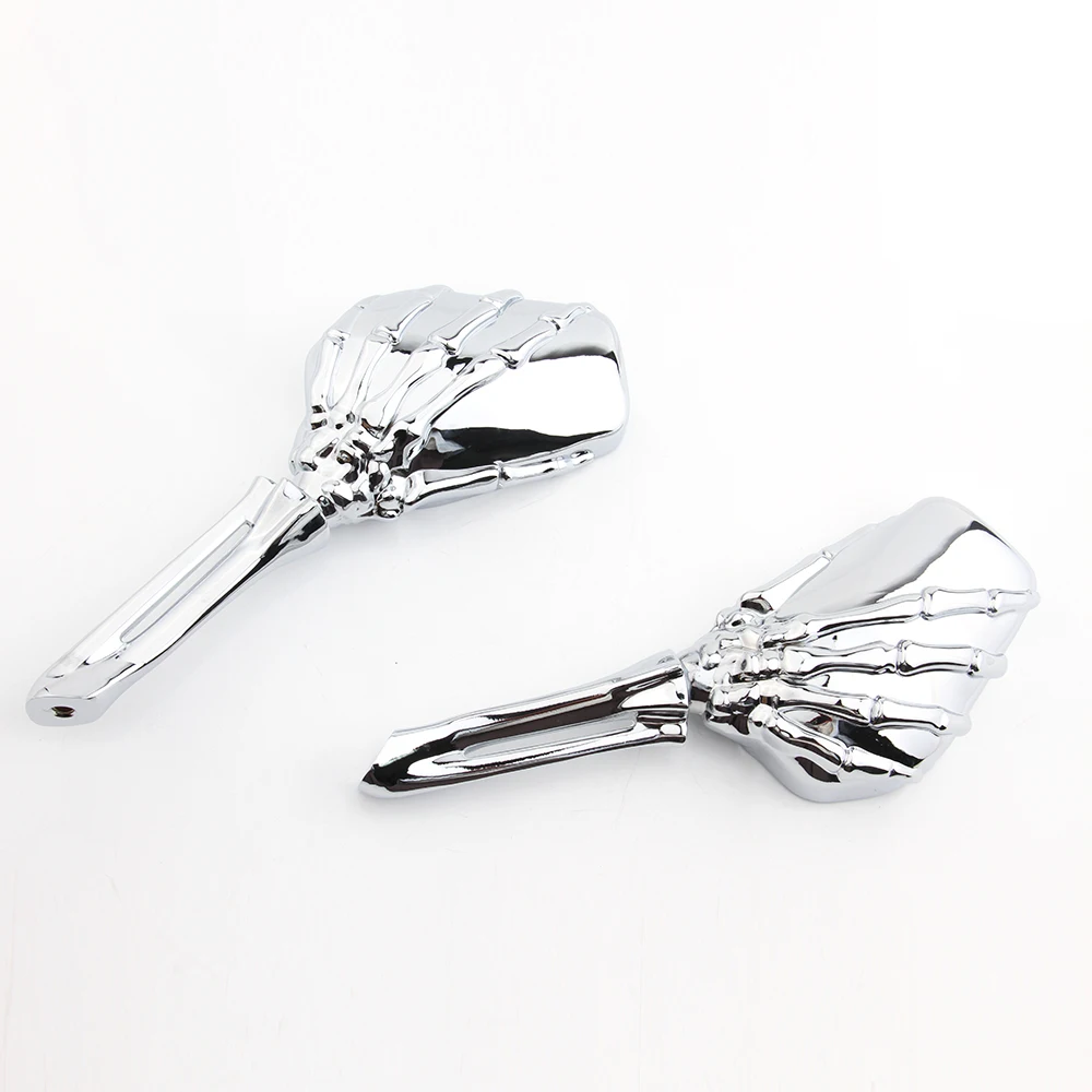 Универсальные мотоциклетные зеркала с черепом и скелетом зеркало заднего вида