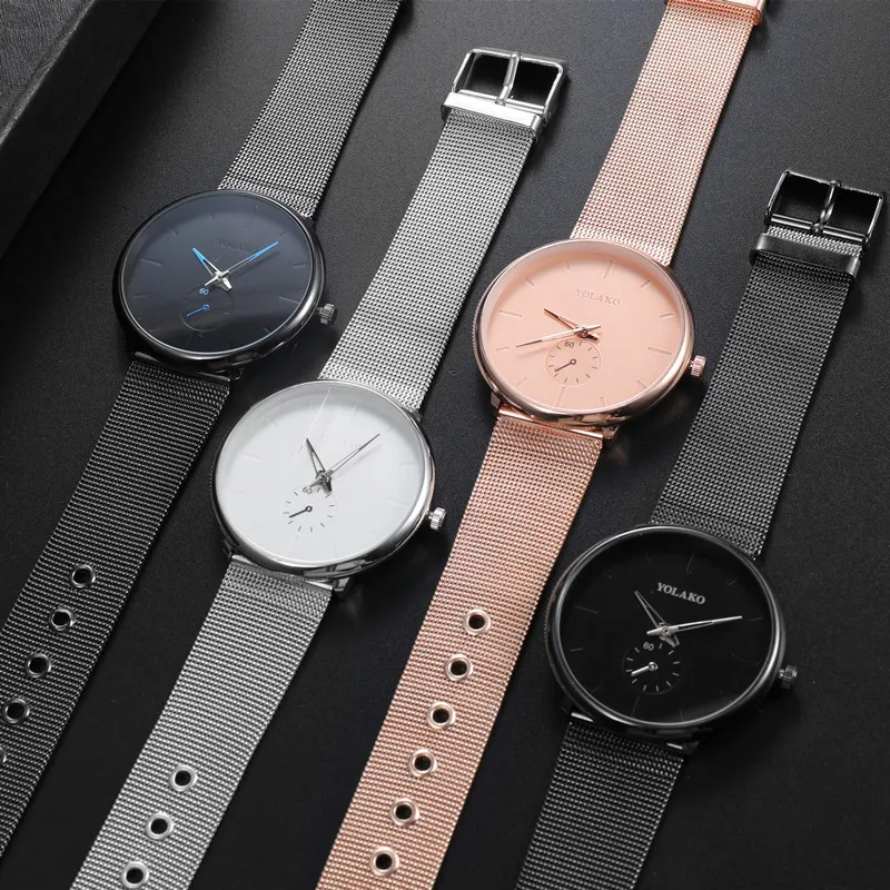 

Fashion Women Watches Mesh Alloy Band Unique Scale-free Dial Design Casual Watch Luxury Quartz Wrist watch Relogio Feminino