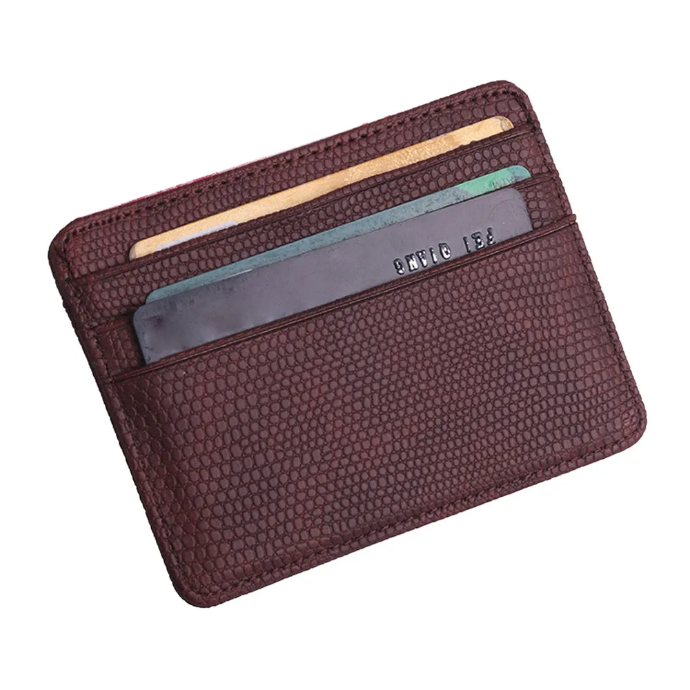 Женский кошелек держатель для кредитных карт кожа тонкий мини девушек с рисунком