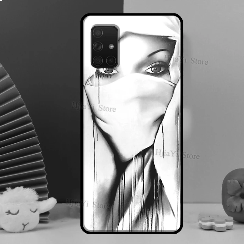 Мусульманский хиджаб чехол для Samsung A54 A34 A14 A24 A12 A22 A32 A42 A52 A51 A71 A50 A70 A13 A23 A33 A53 - купить