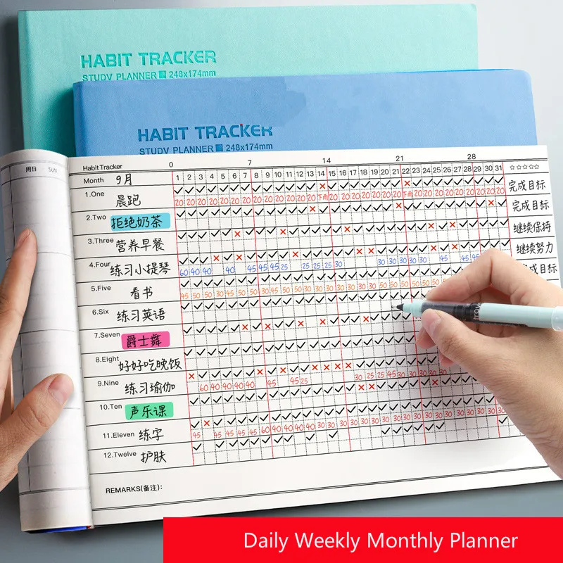 Оригинальный ежедневник 2021 для школы и офиса еженедельный ежемесячный