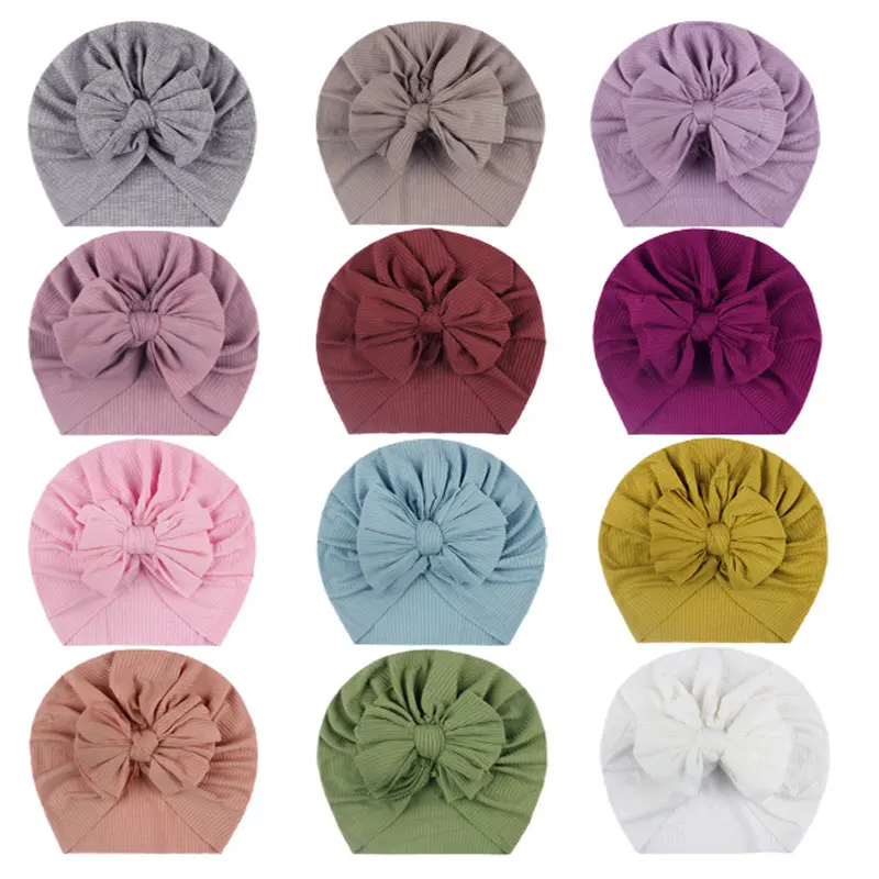 

Soft Baby Girl Hat Kids Muslim Turban Hat Lovely Bowknot Baby Hat Infant Bonnet Headwraps Beanie Hat Toddler Newborn Baby Cap