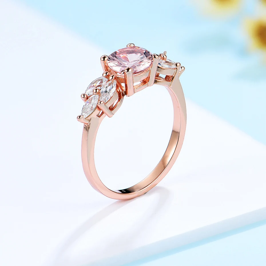 Женское кольцо с драгоценными камнями kuoloit серебряное из настоящего 925 пробы и