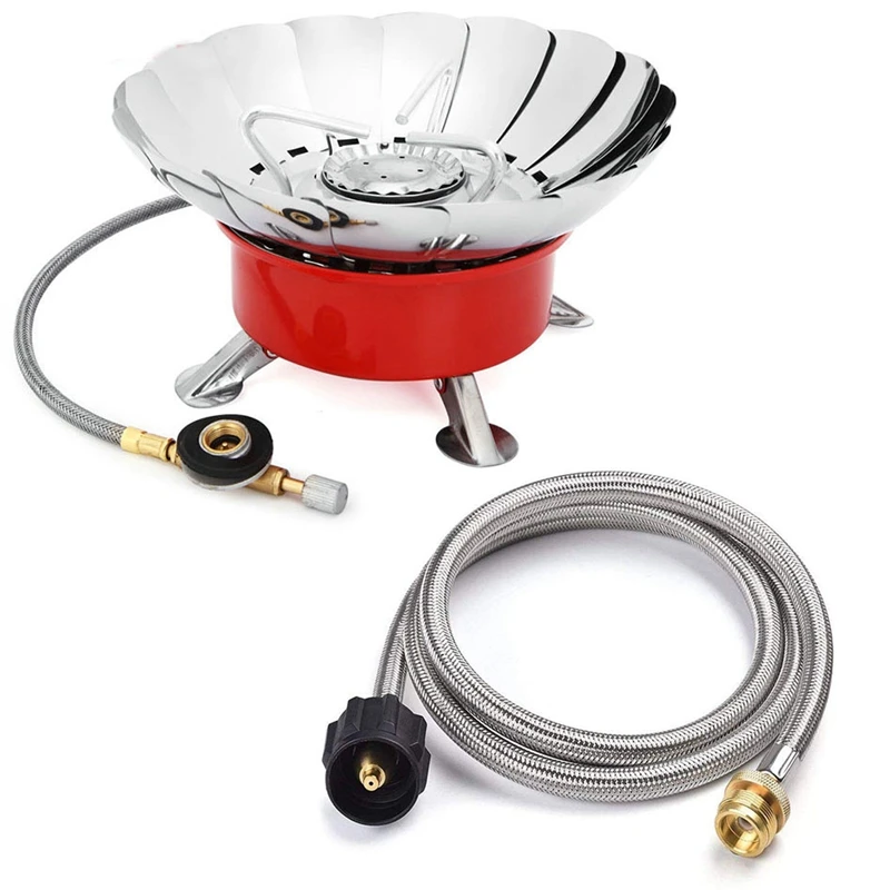 6FT нержавеющая плетеная трубка Регулятор пропана со шлангом низкого давления LP