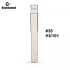 Keychannel 5 шт. 38 # HU101 дистанционный Складной флип-лезвие для Ford Fusion Focus Mondeo Land Rover Jaguar для KD