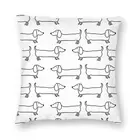 Мягкая декоративная подушка-чехол в виде таксы, 40x40 см