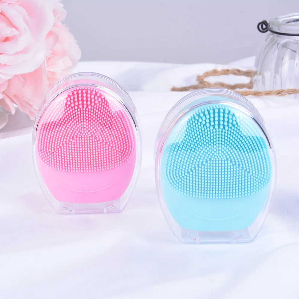 Мини USB электрическая Очищающая щетка для лица foreoing силиконовый Ультразвуковой