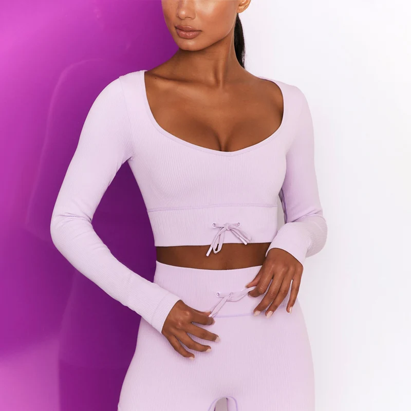 

Seamless High Waist Fitness Shirt Breathable Stretchy Sports T-shirts Low Collar Yoga Tops Gym Shirts Women Clothing Cosy Shirt