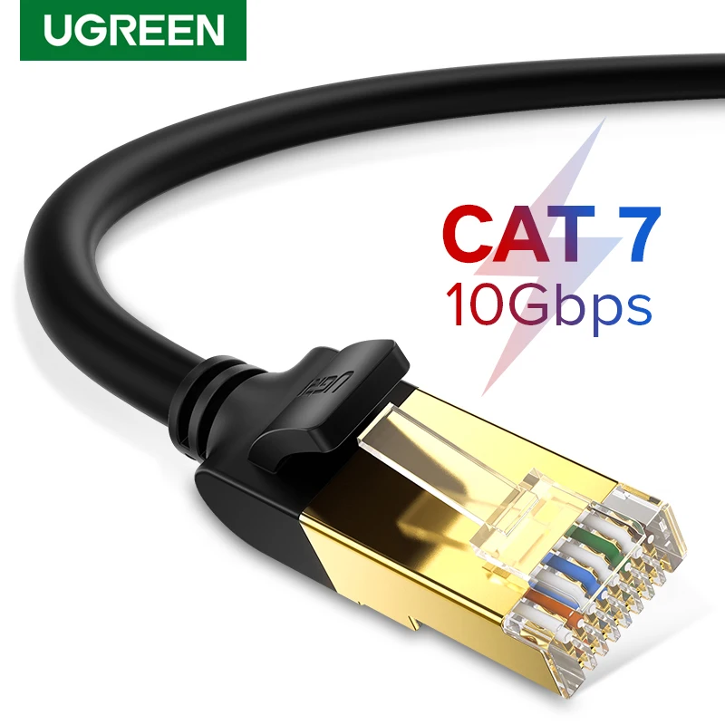 

Ugreen Cat7 Ethernet Cable 10Gbps RJ45 Lan Cable UTP High Speed Internet Network Cable Patch Cord for Router Modem PC Laptop