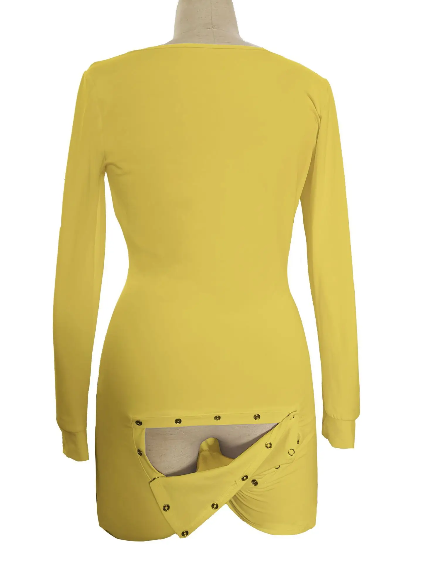 

2021 cross-boundary floral sexy long-sleeved nightwear deep v Nightclub button-crotch Leotard Women