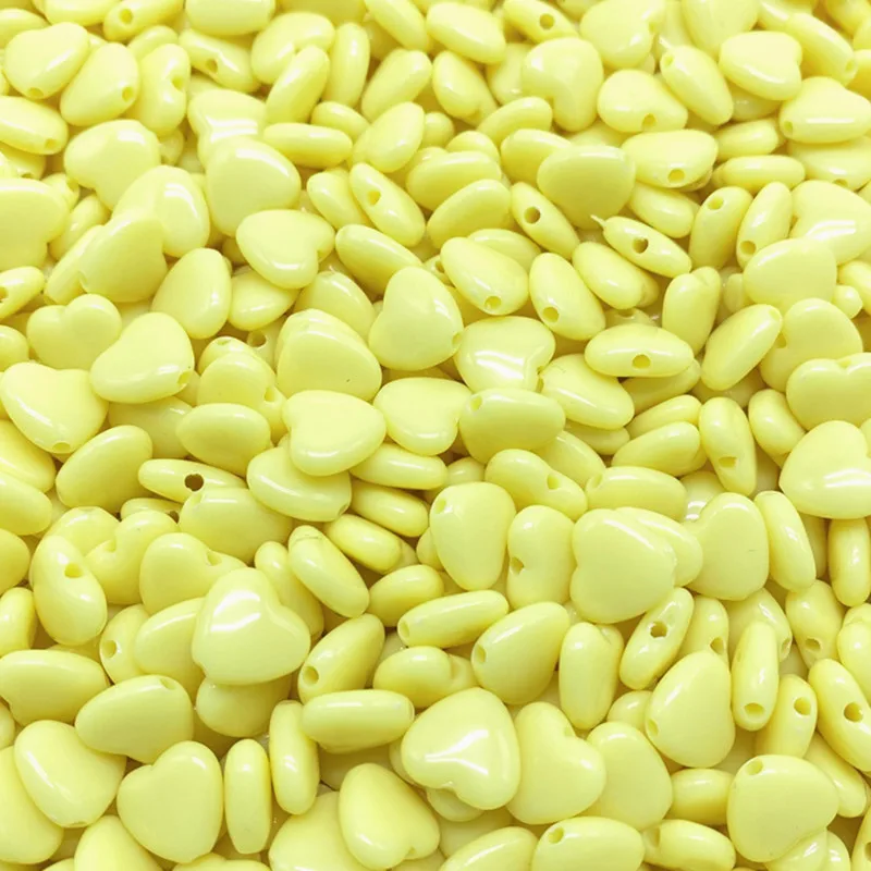 

8/12/14mm Colourful Heart Shape Acrylic Loose Spacer Beads for Jewelry Making DIY Bracelet Necklace Accessories #06