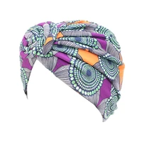 new elastic women turban african pattern knot headwrap cotton warm bandana hats ladies chemo cap bandanas hair accessories