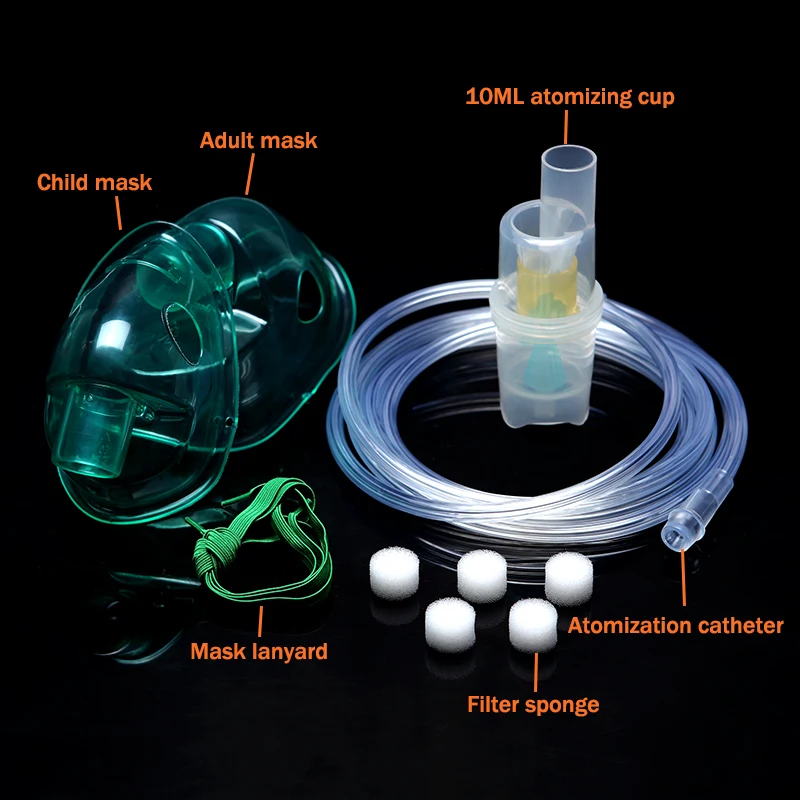 Family Mebulizer Compressor For Inhalation Inhaler Mask Adult Child Aerosol Mask Filters Nebulizador With Cup Mouthpieces