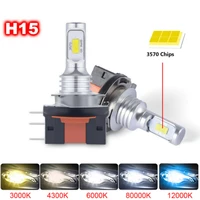 new 12000lms led bulbs super bright h7 h4 h15 hb4 auto car fog signal turn light driving lamp