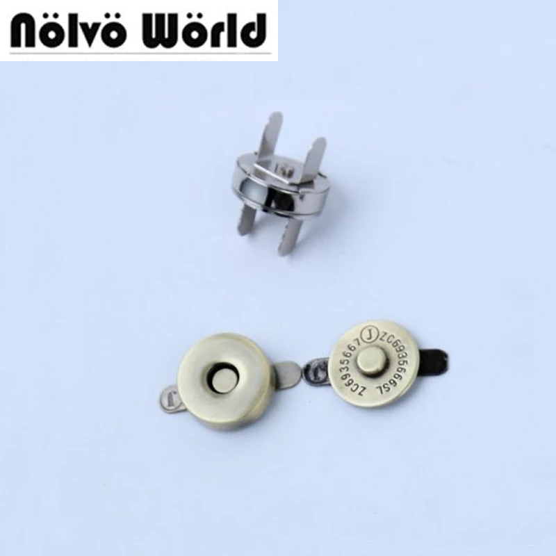 100 комплектов 18*4 мм подвесное покрытие магнитная застежка-молния для сумок