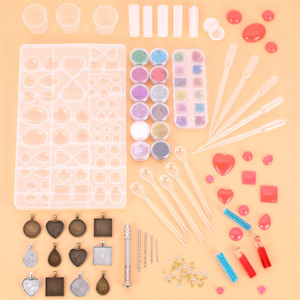 Набор сделай сам из кристалла и эпоксидной смолы ювелирные изделия с подвесками