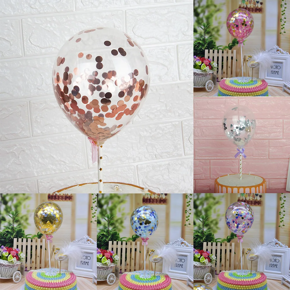 5 дюймов конфетти шары мини торт Топпер вечеринка Декор для свадебного декора |