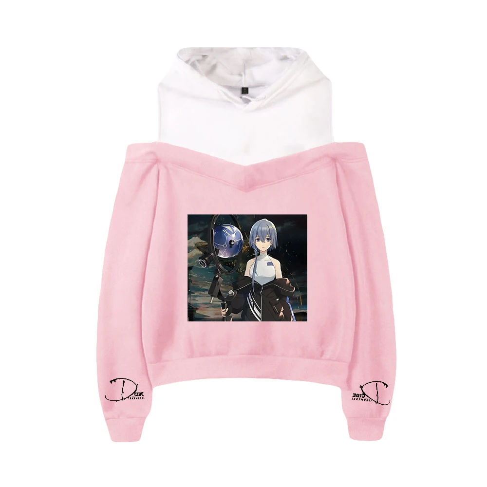 

Cool Game D-CIDE TRAUMEREI Off-shoulder Hoodies Sweatshirt Harajuku Printed Women Casual Autumn Pullovers Kawaii