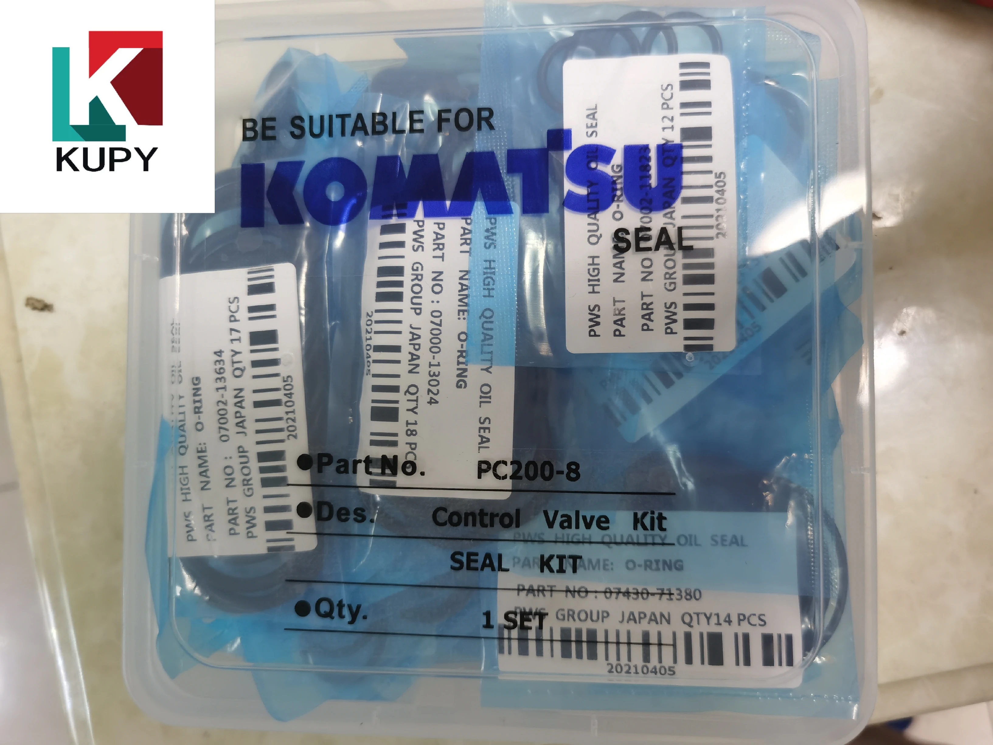 PC200-8 комплект уплотнений для ремонта управляющего Клапана Komatsu клапан управления