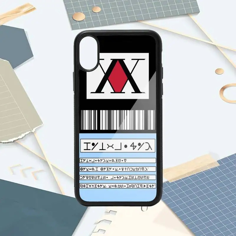 

Hunter X japanese anime luxury design cover Phone Case PC for iPhone 11 12 pro XS MAX 8 7 6 6S Plus X 5S SE 2020 XR