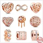 Женский браслет из серебра 925 пробы, с подвеской в виде дерева и сердца