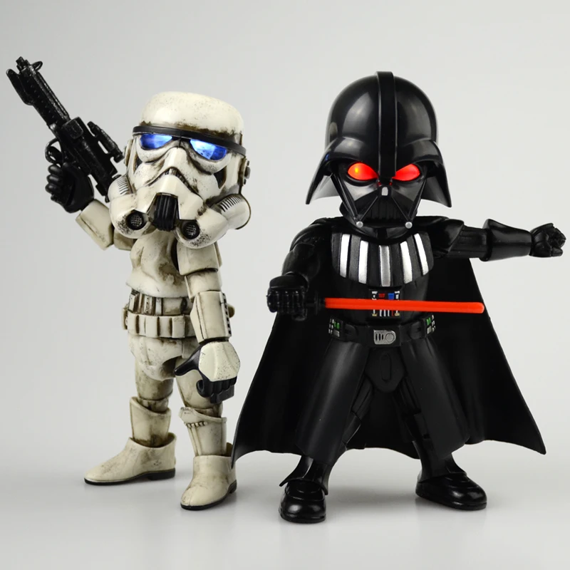 Световой сабель Hasbro из Звездных войн белый солдат черный воин Дарт Вейдер