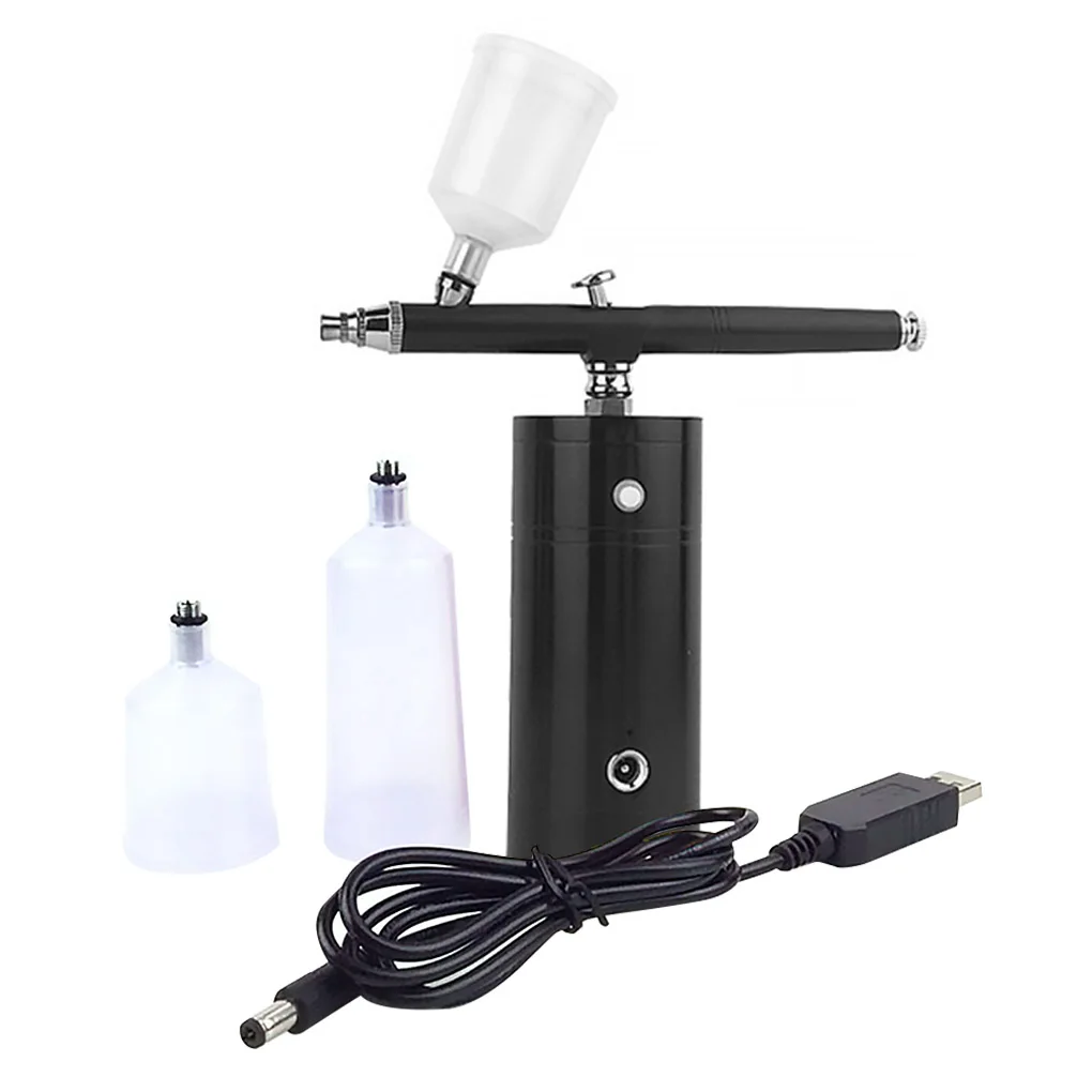 vender Portátil Recarregável Mini Compressor De Ar Kit Ar-escova Pistola De Pintura Aerógrafo Para Arte Do Prego Tatuagem Artesanato Bolo Névoa Pulverizador